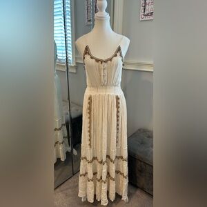 Anthropologie Zury Boho Maxi Dress One Size Like New